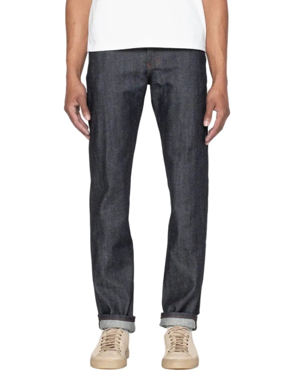 Naked & Famous Denim Men's Straight Raw Indigo Jeans